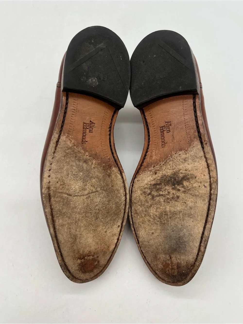 Allen Edmonds LaSalle Men’s Sz 8.5D Brown Leather Split Toe Derby Oxford Shoes.